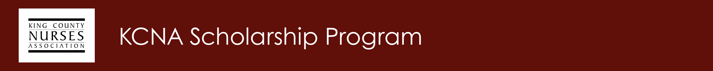 King County Nurses Association Scholarships logo